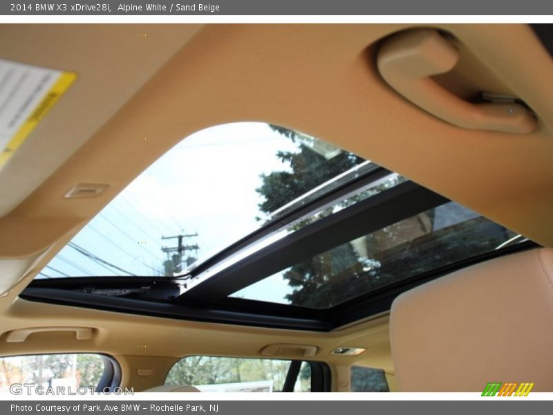 Alpine White / Sand Beige 2014 BMW X3 xDrive28i