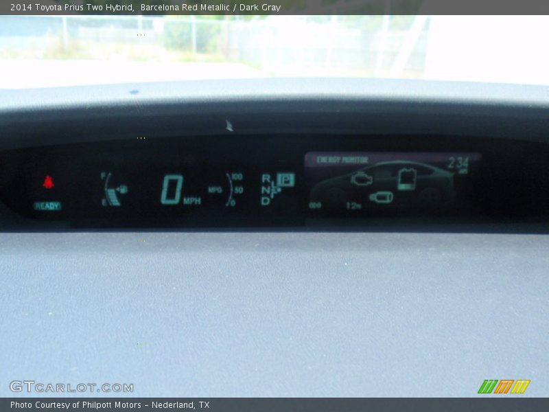 Barcelona Red Metallic / Dark Gray 2014 Toyota Prius Two Hybrid