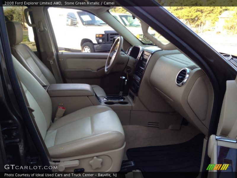 Stone Green Metallic / Camel 2008 Ford Explorer Limited AWD