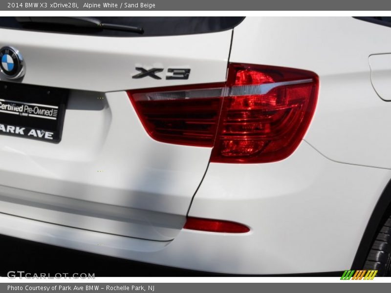 Alpine White / Sand Beige 2014 BMW X3 xDrive28i