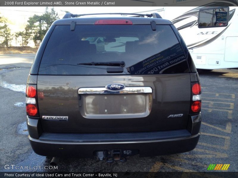 Stone Green Metallic / Camel 2008 Ford Explorer Limited AWD