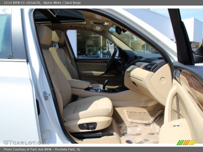 Alpine White / Sand Beige 2014 BMW X3 xDrive28i