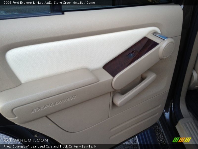 Stone Green Metallic / Camel 2008 Ford Explorer Limited AWD