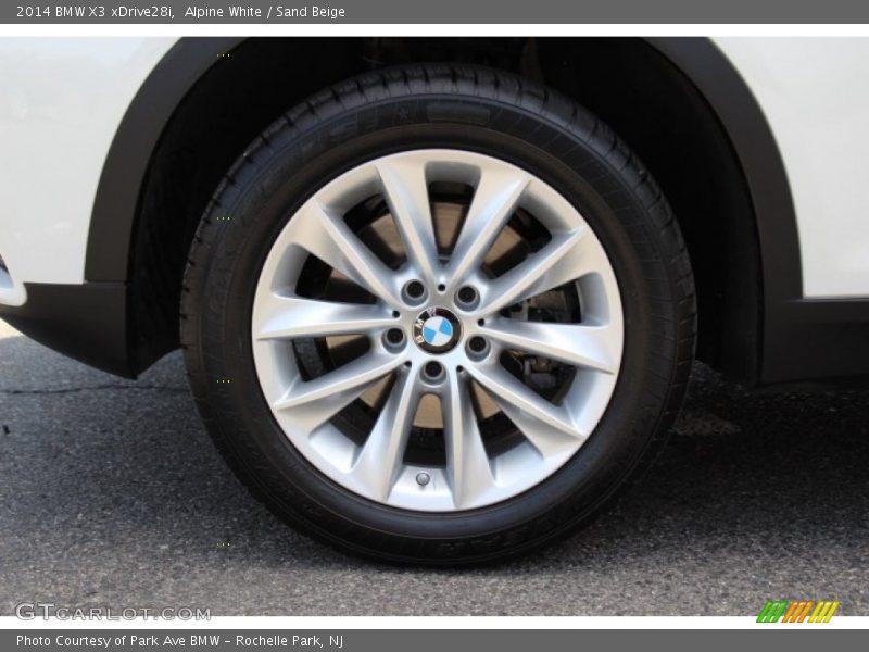 Alpine White / Sand Beige 2014 BMW X3 xDrive28i