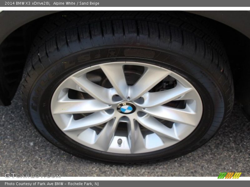 Alpine White / Sand Beige 2014 BMW X3 xDrive28i