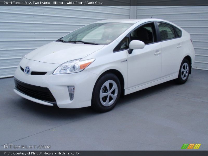 Blizzard White Pearl / Dark Gray 2014 Toyota Prius Two Hybrid