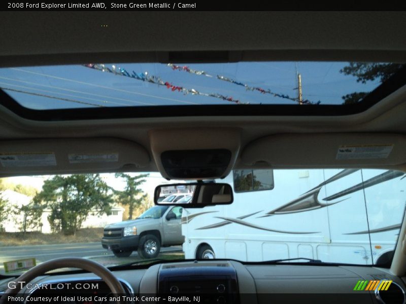 Stone Green Metallic / Camel 2008 Ford Explorer Limited AWD