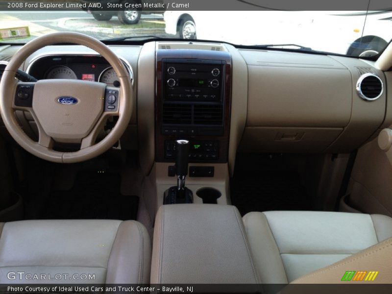 Stone Green Metallic / Camel 2008 Ford Explorer Limited AWD