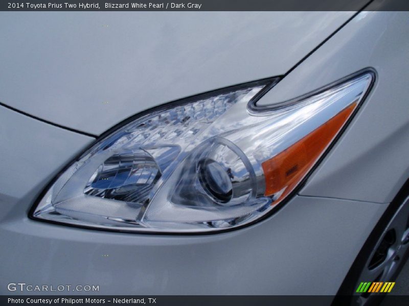 Blizzard White Pearl / Dark Gray 2014 Toyota Prius Two Hybrid