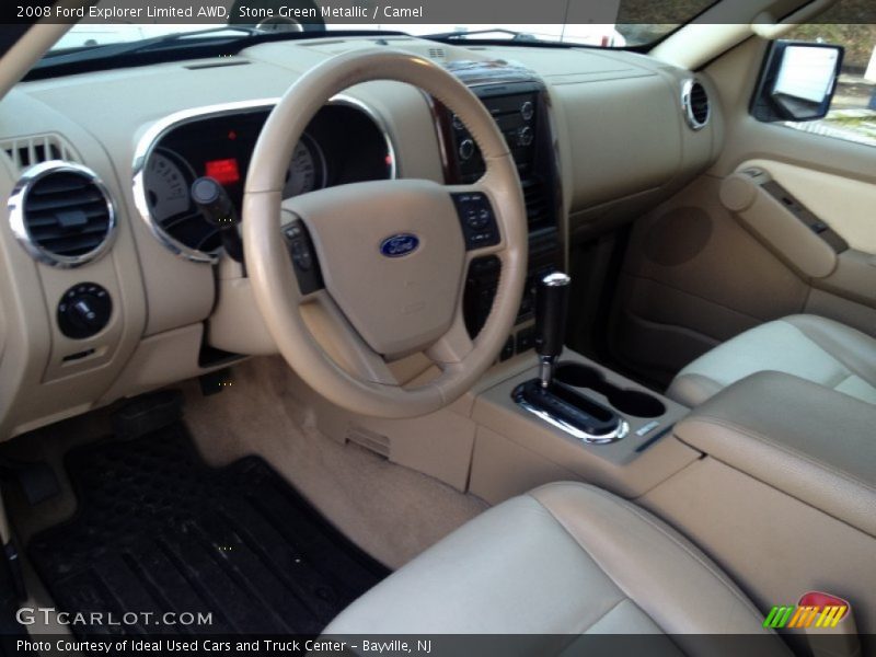 Stone Green Metallic / Camel 2008 Ford Explorer Limited AWD