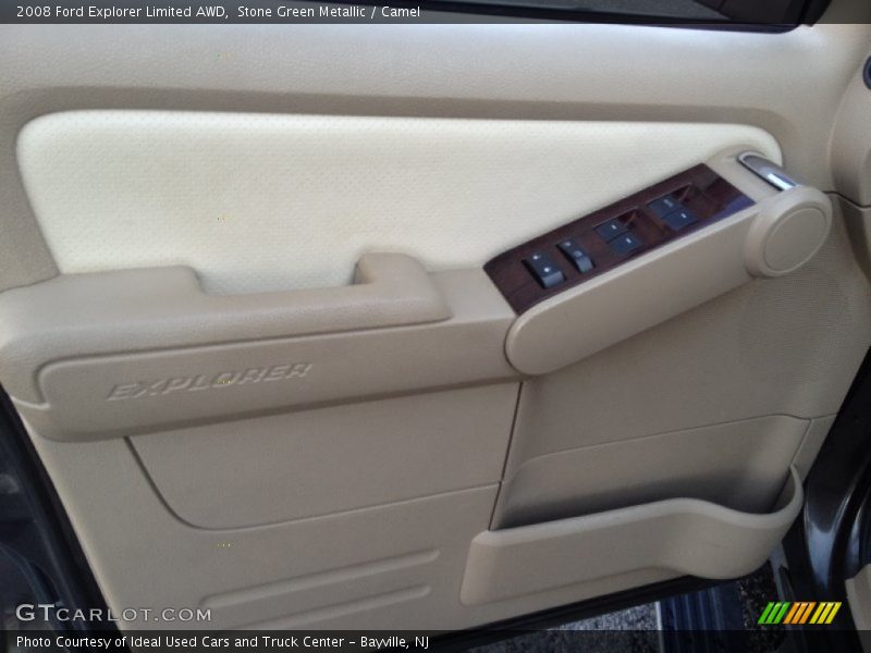 Stone Green Metallic / Camel 2008 Ford Explorer Limited AWD