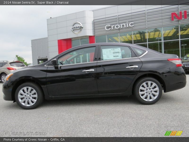 Super Black / Charcoal 2014 Nissan Sentra SV
