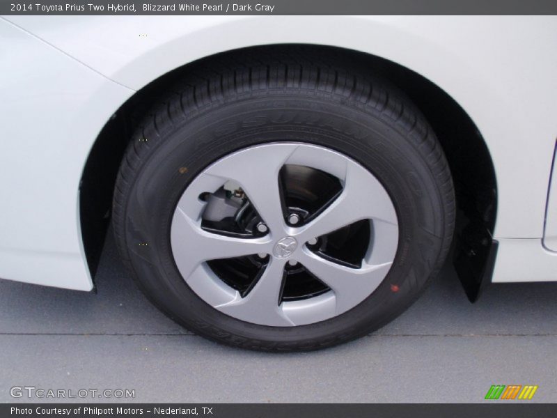 Blizzard White Pearl / Dark Gray 2014 Toyota Prius Two Hybrid