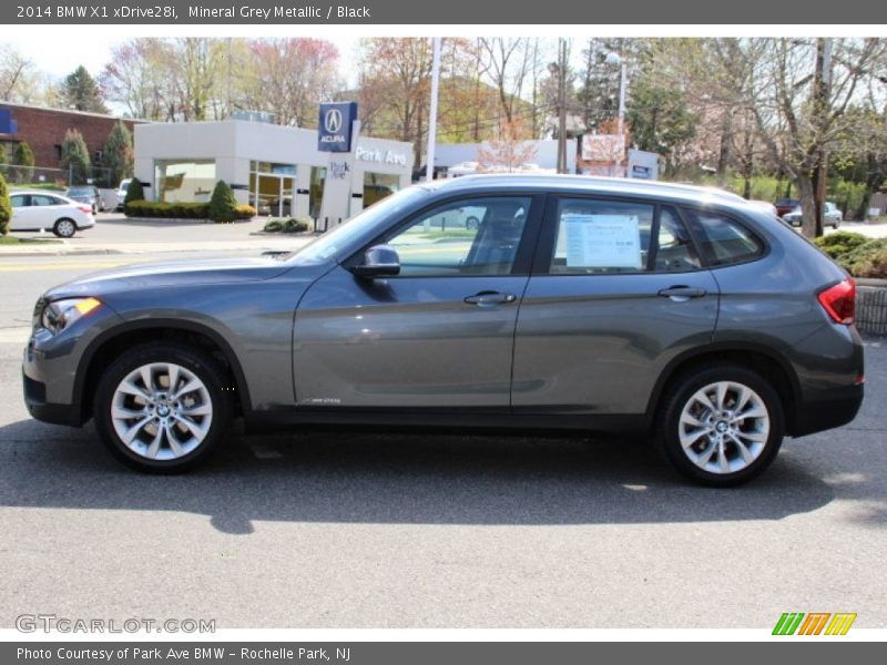 Mineral Grey Metallic / Black 2014 BMW X1 xDrive28i