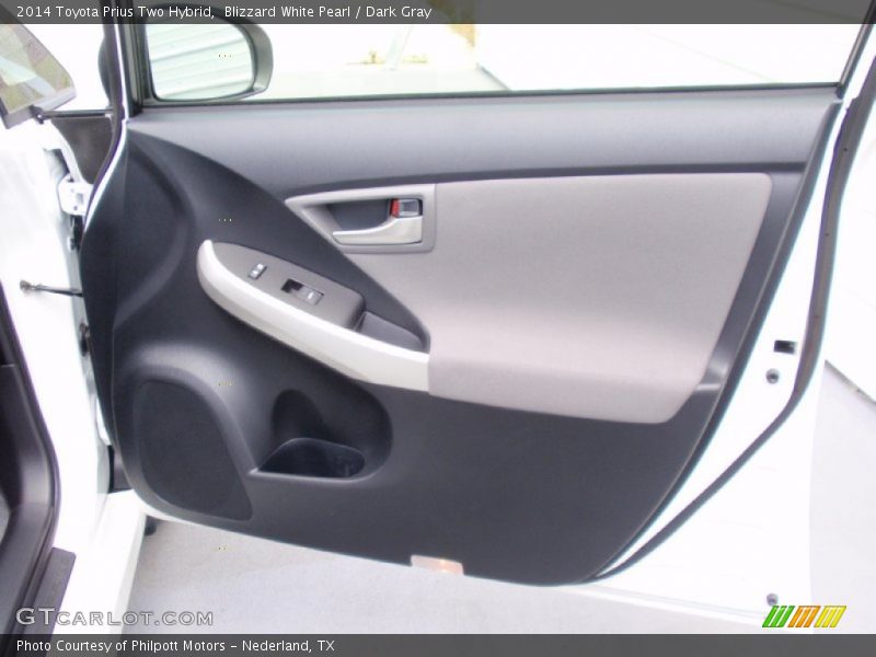 Blizzard White Pearl / Dark Gray 2014 Toyota Prius Two Hybrid