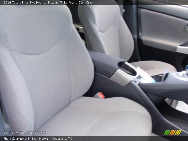 Blizzard White Pearl / Dark Gray 2014 Toyota Prius Two Hybrid