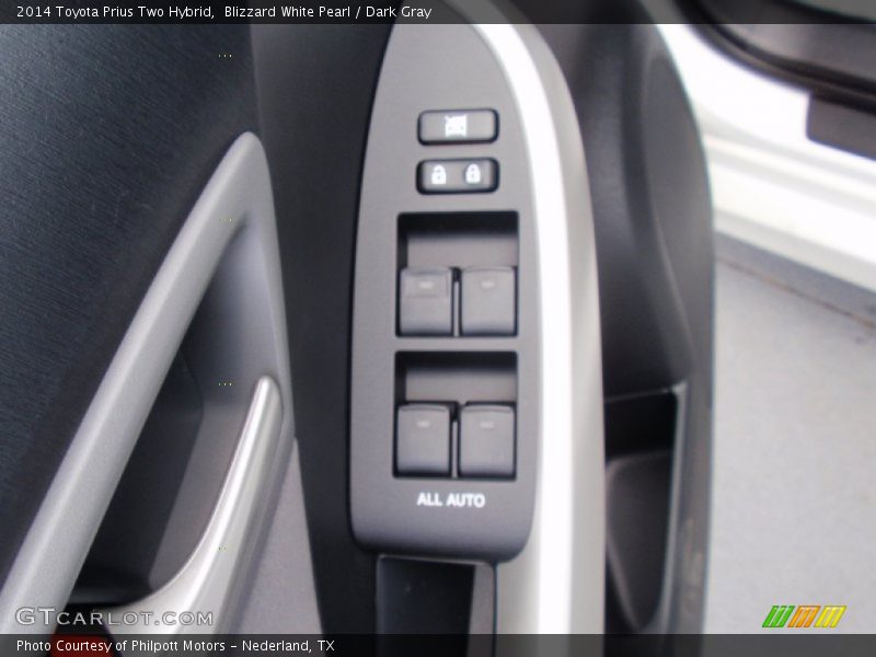 Blizzard White Pearl / Dark Gray 2014 Toyota Prius Two Hybrid