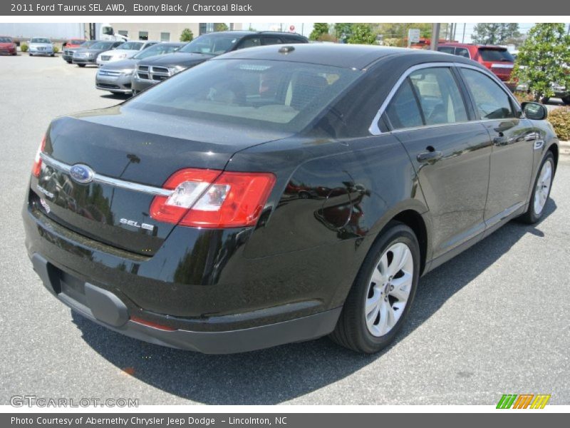 Ebony Black / Charcoal Black 2011 Ford Taurus SEL AWD