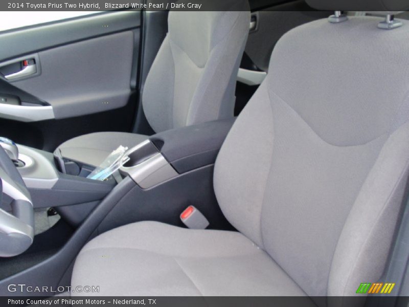 Blizzard White Pearl / Dark Gray 2014 Toyota Prius Two Hybrid