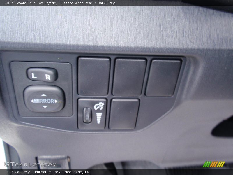 Blizzard White Pearl / Dark Gray 2014 Toyota Prius Two Hybrid