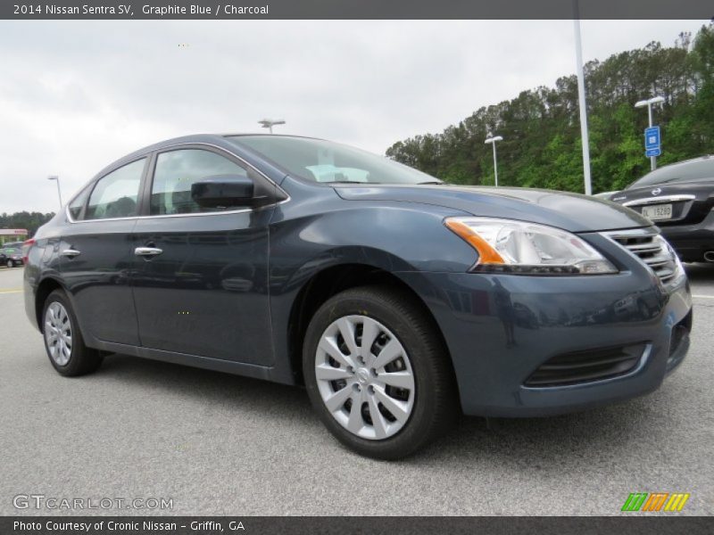 Graphite Blue / Charcoal 2014 Nissan Sentra SV