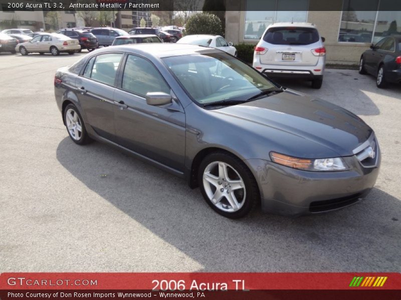 Anthracite Metallic / Parchment 2006 Acura TL 3.2