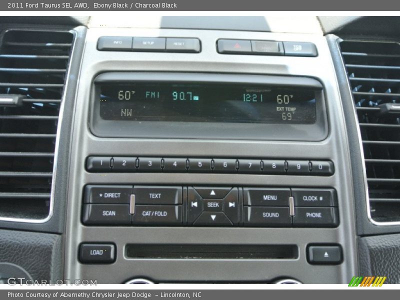 Ebony Black / Charcoal Black 2011 Ford Taurus SEL AWD