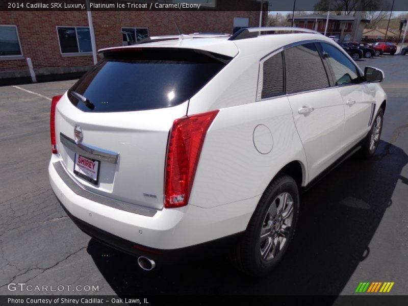 Platinum Ice Tricoat / Caramel/Ebony 2014 Cadillac SRX Luxury