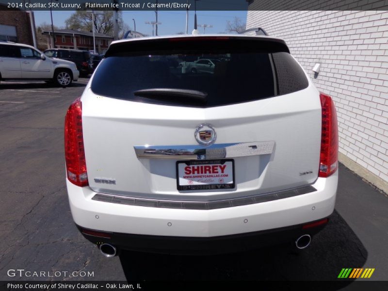 Platinum Ice Tricoat / Caramel/Ebony 2014 Cadillac SRX Luxury