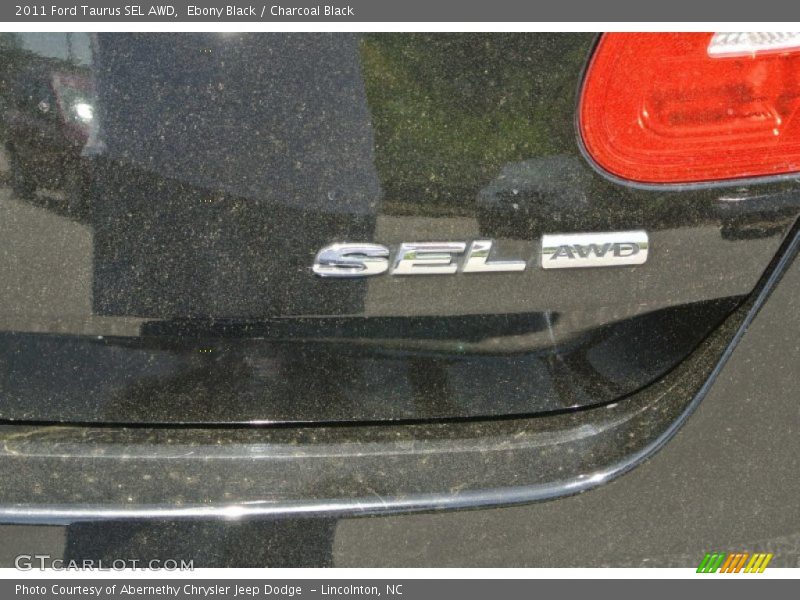 Ebony Black / Charcoal Black 2011 Ford Taurus SEL AWD
