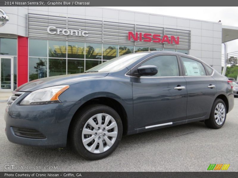 Graphite Blue / Charcoal 2014 Nissan Sentra SV