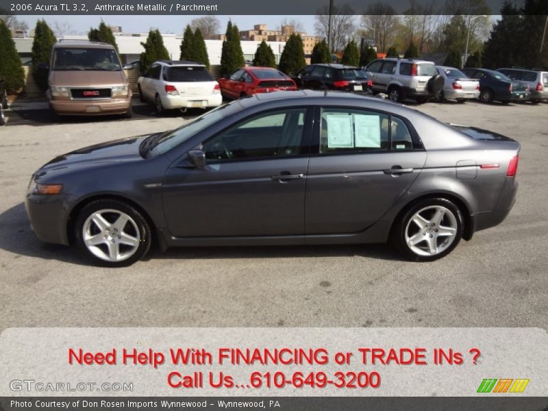 Anthracite Metallic / Parchment 2006 Acura TL 3.2