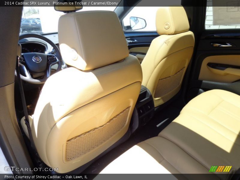 Platinum Ice Tricoat / Caramel/Ebony 2014 Cadillac SRX Luxury