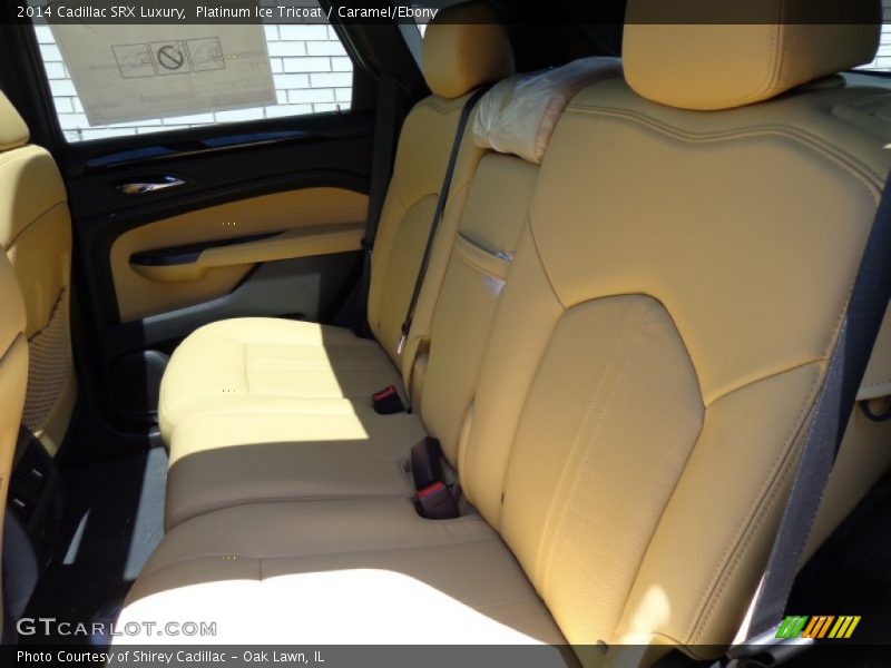 Platinum Ice Tricoat / Caramel/Ebony 2014 Cadillac SRX Luxury