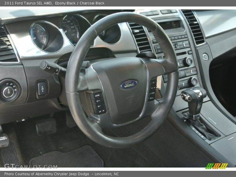 Ebony Black / Charcoal Black 2011 Ford Taurus SEL AWD