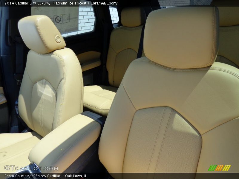 Platinum Ice Tricoat / Caramel/Ebony 2014 Cadillac SRX Luxury