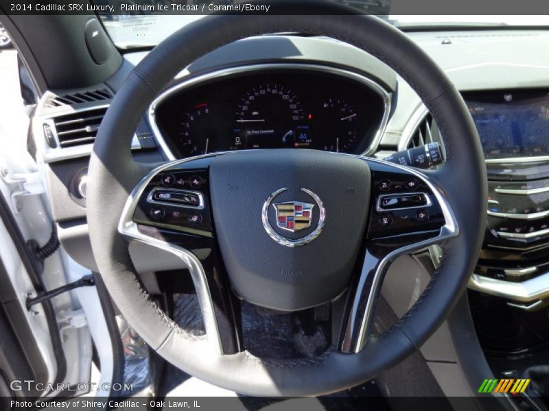 Platinum Ice Tricoat / Caramel/Ebony 2014 Cadillac SRX Luxury