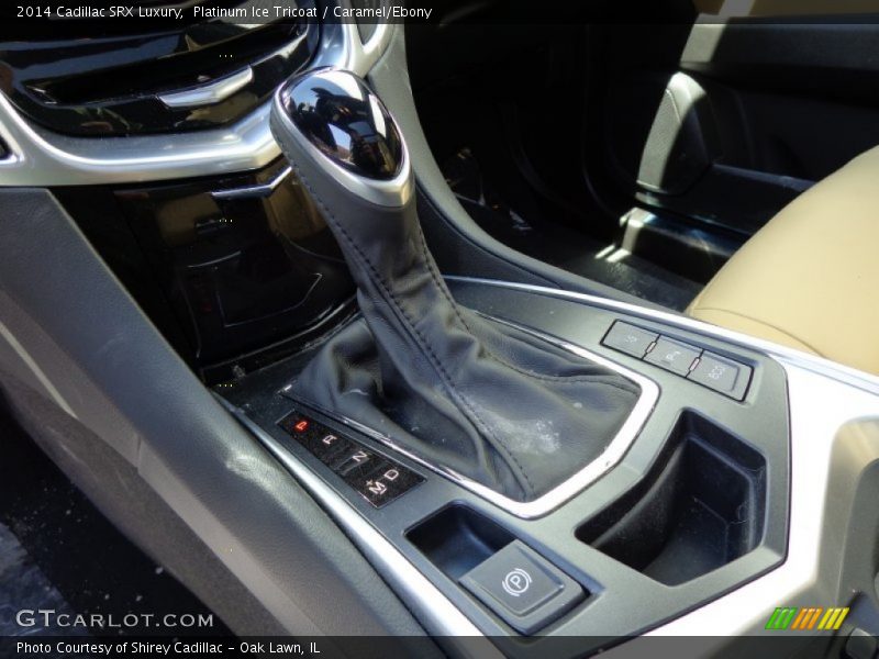 Platinum Ice Tricoat / Caramel/Ebony 2014 Cadillac SRX Luxury