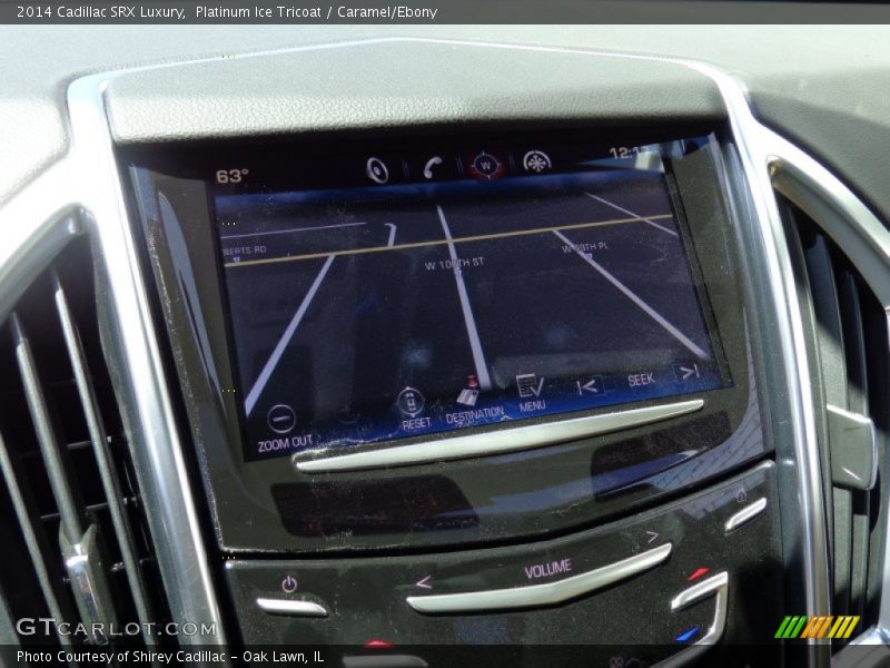 Platinum Ice Tricoat / Caramel/Ebony 2014 Cadillac SRX Luxury
