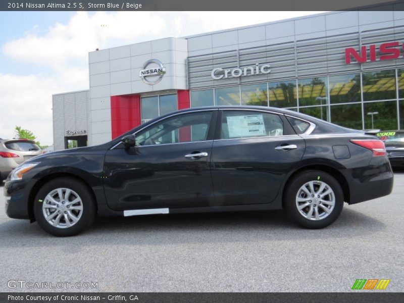 Storm Blue / Beige 2014 Nissan Altima 2.5 S
