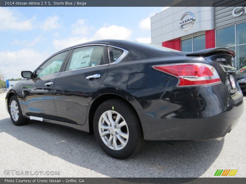 Storm Blue / Beige 2014 Nissan Altima 2.5 S