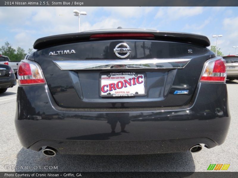 Storm Blue / Beige 2014 Nissan Altima 2.5 S