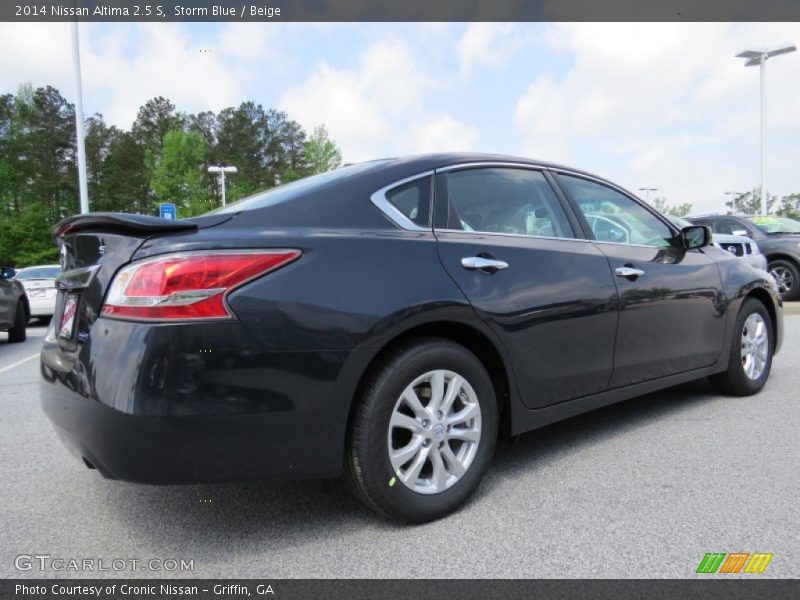 Storm Blue / Beige 2014 Nissan Altima 2.5 S