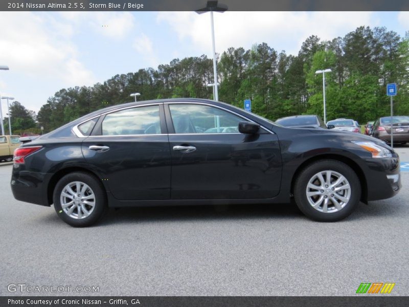 Storm Blue / Beige 2014 Nissan Altima 2.5 S
