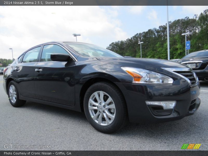 Storm Blue / Beige 2014 Nissan Altima 2.5 S