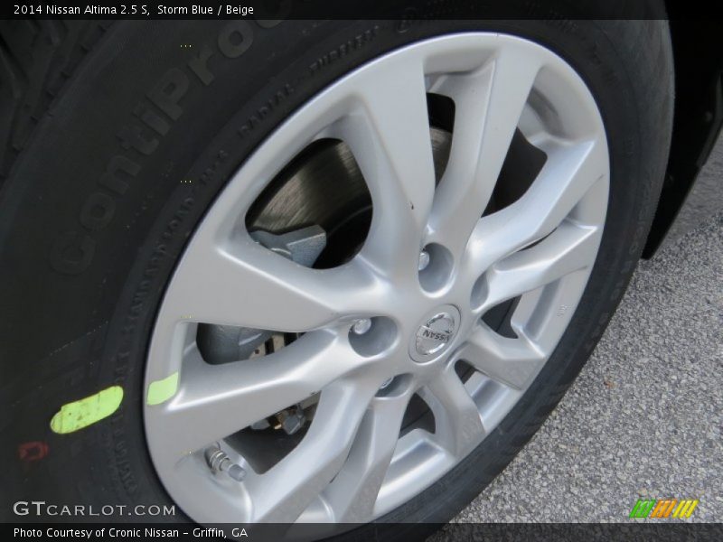 Storm Blue / Beige 2014 Nissan Altima 2.5 S