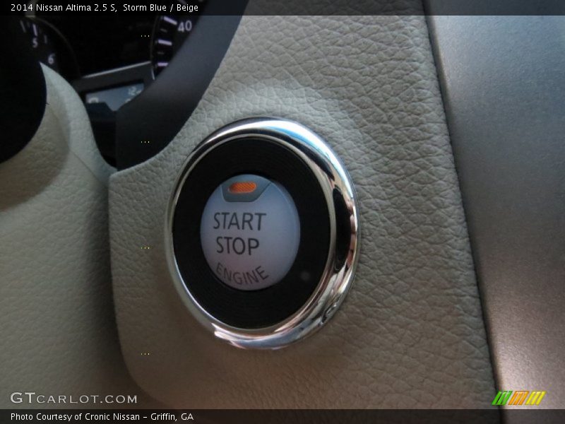 Storm Blue / Beige 2014 Nissan Altima 2.5 S