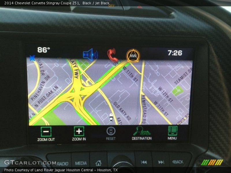 Navigation of 2014 Corvette Stingray Coupe Z51