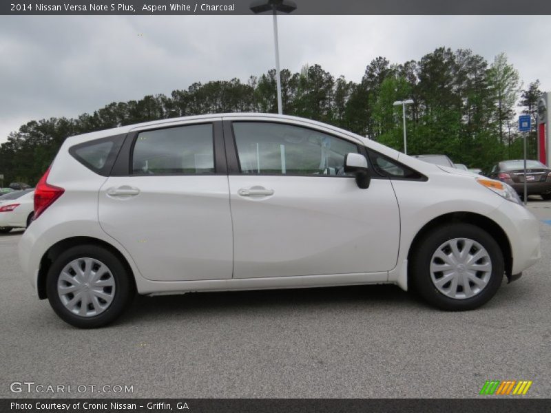 Aspen White / Charcoal 2014 Nissan Versa Note S Plus
