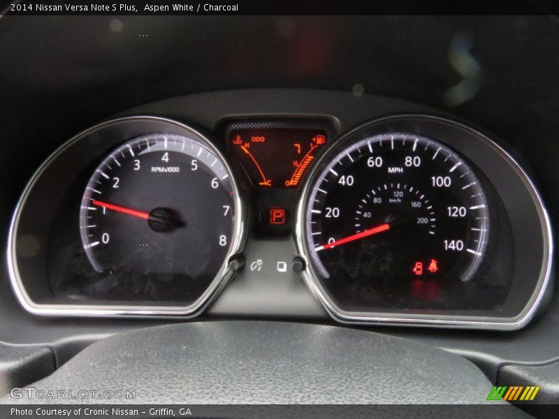 Aspen White / Charcoal 2014 Nissan Versa Note S Plus